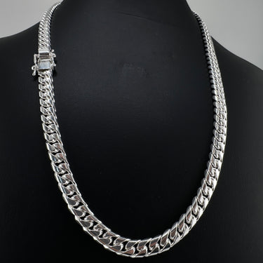 10mm Cuban Link Chain - Premium 950 Sterling Silver